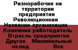 Разнорабочие на территории предприятия. Революционная › Название организации ­ Компания-работодатель › Отрасль предприятия ­ Другое › Минимальный оклад ­ 16 000 - Все города Работа » Вакансии   . Мордовия респ.